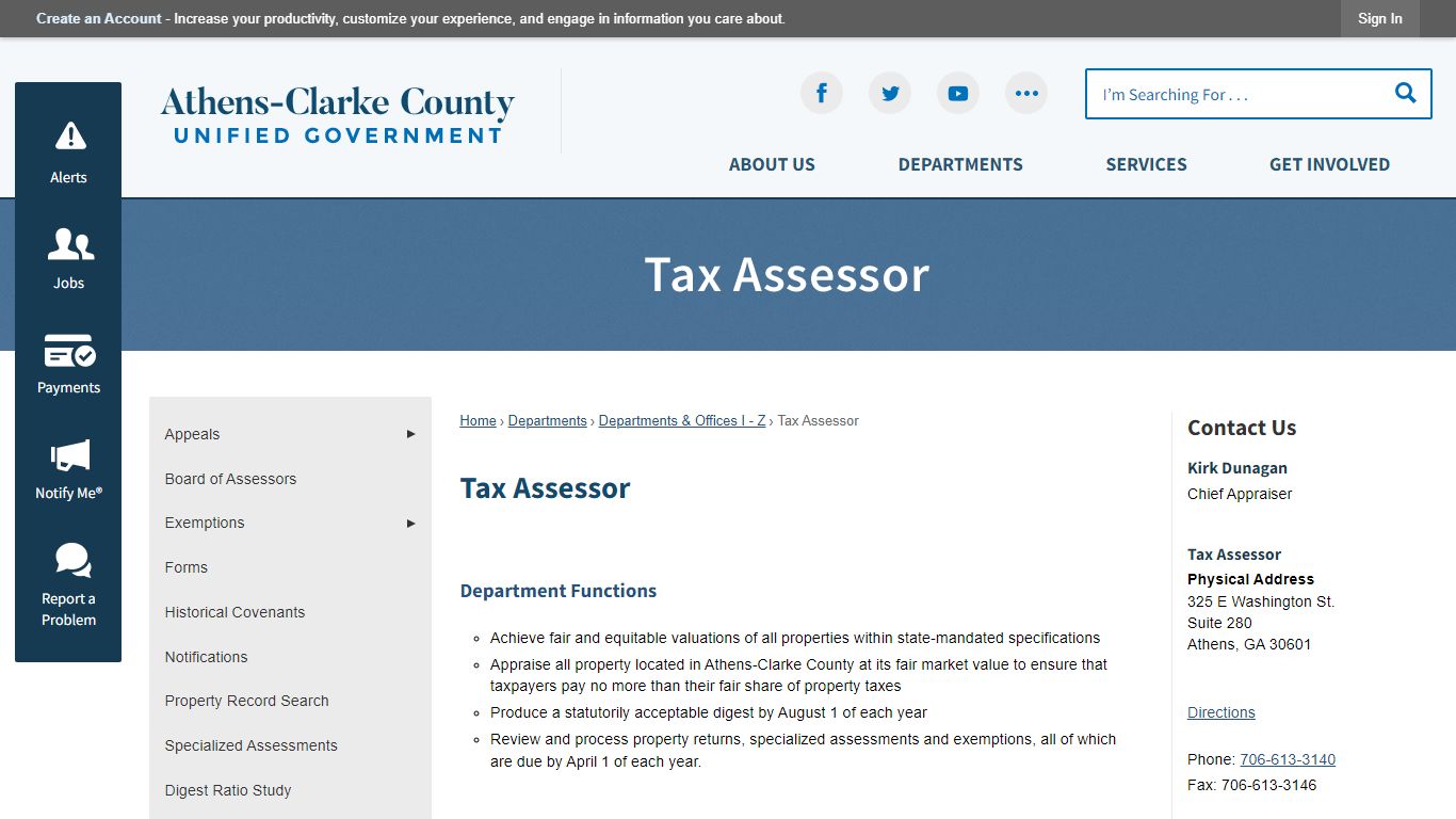 Tax Assessor | Athens-Clarke County, GA - Official Website - ACCGov